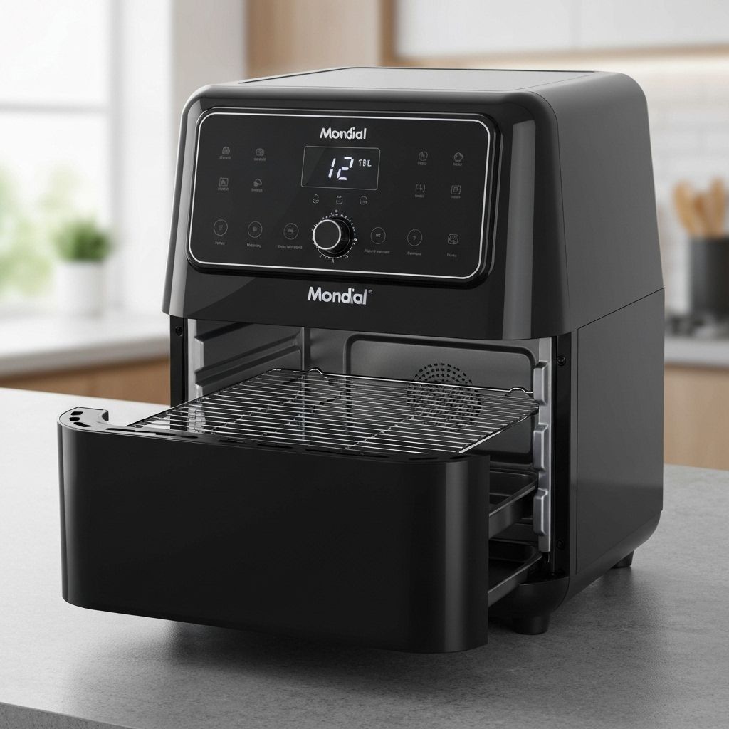Fritadeira Air Fryer Mondial Oven 12L 2000w-12L 5g Preto Cor Preto